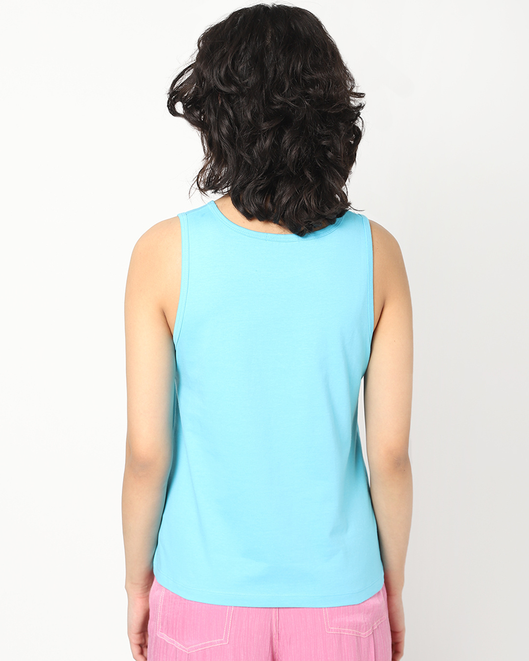 Shop Women's Enough Nonsense Typography Relaxed Fit Tank Top-Back