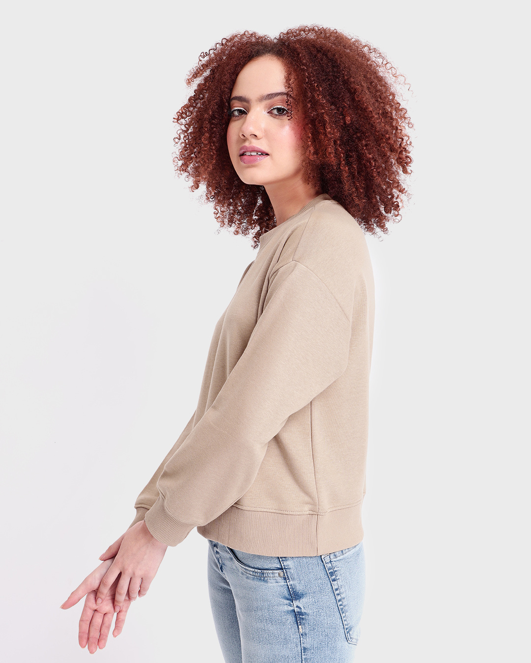 Shop Women's Ginger Root Oversized Sweatshirt-Back