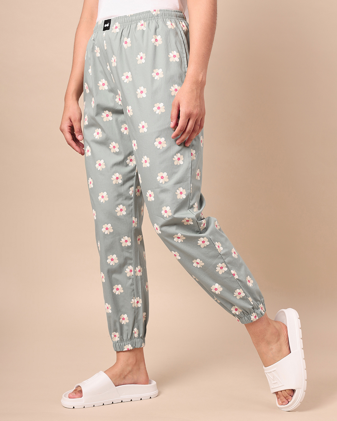 Shop Women's Green All Over Floral Printed Pyjamas-Back