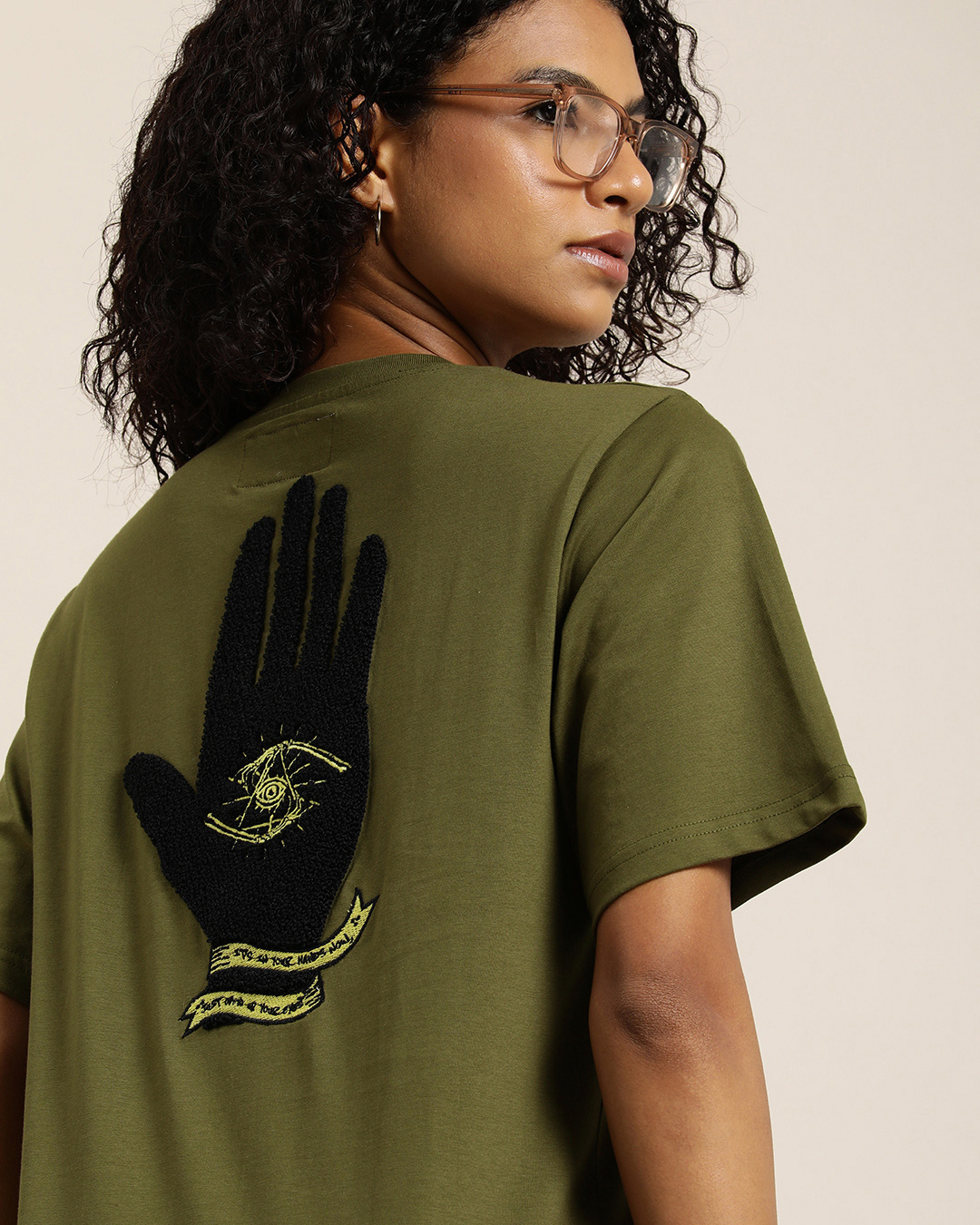 Buy Women's Green Graphic Print Oversized T-shirt Online at Bewakoof
