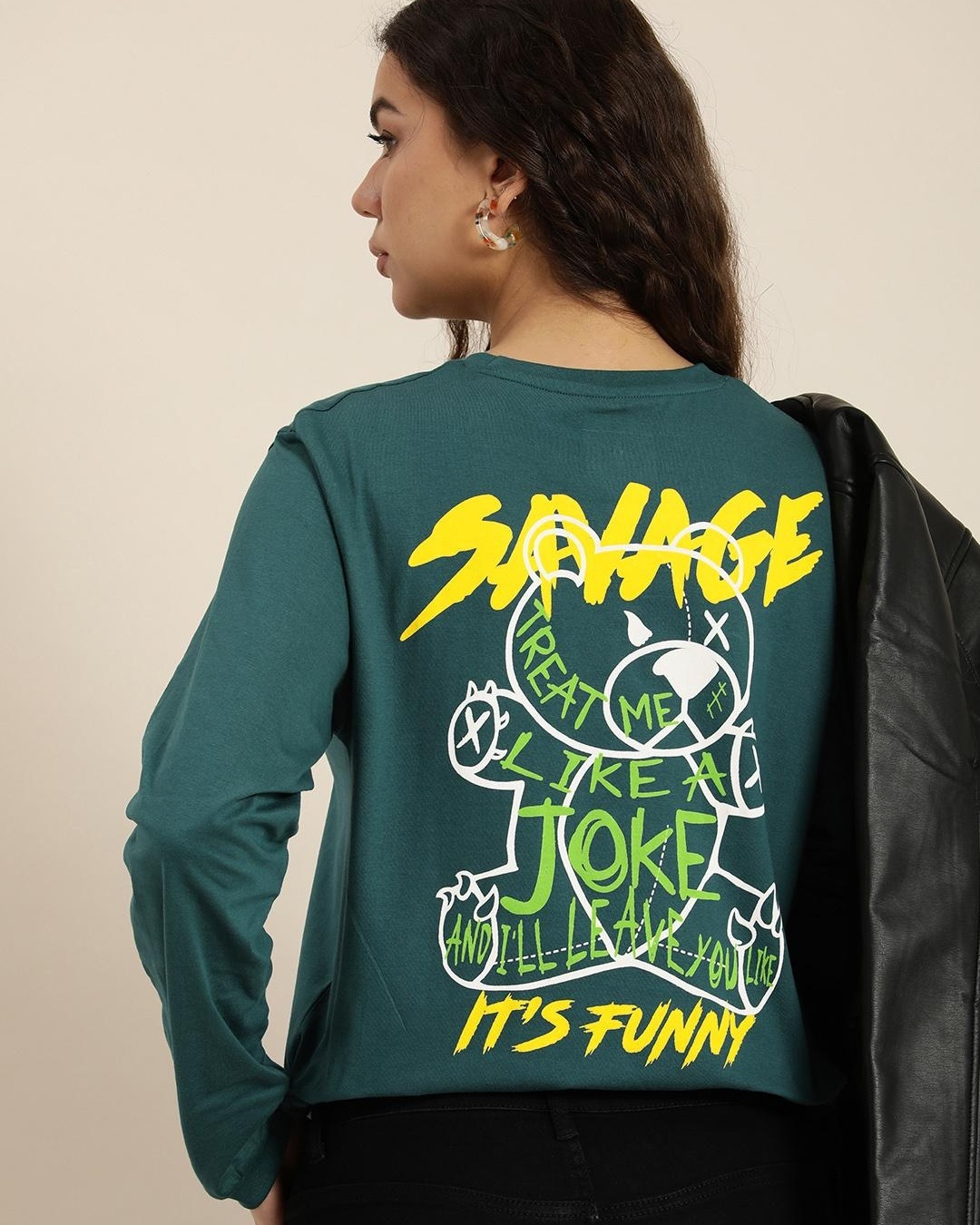 SAVAGE OVERSIZED GRAPHIC T - SHIRT