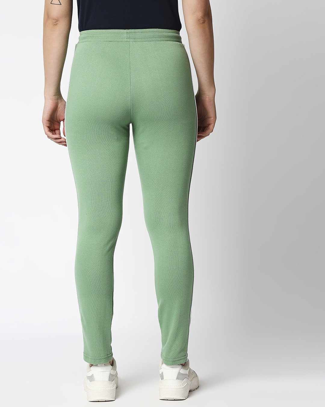 Shop Women's Green Slim Fit Track Pants-Back