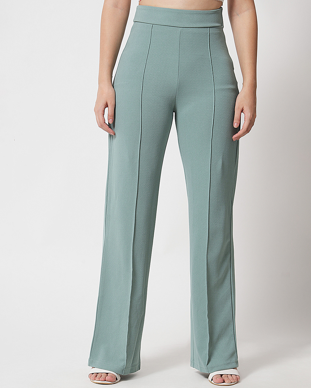 Crease Resistant Flat Front Trousers