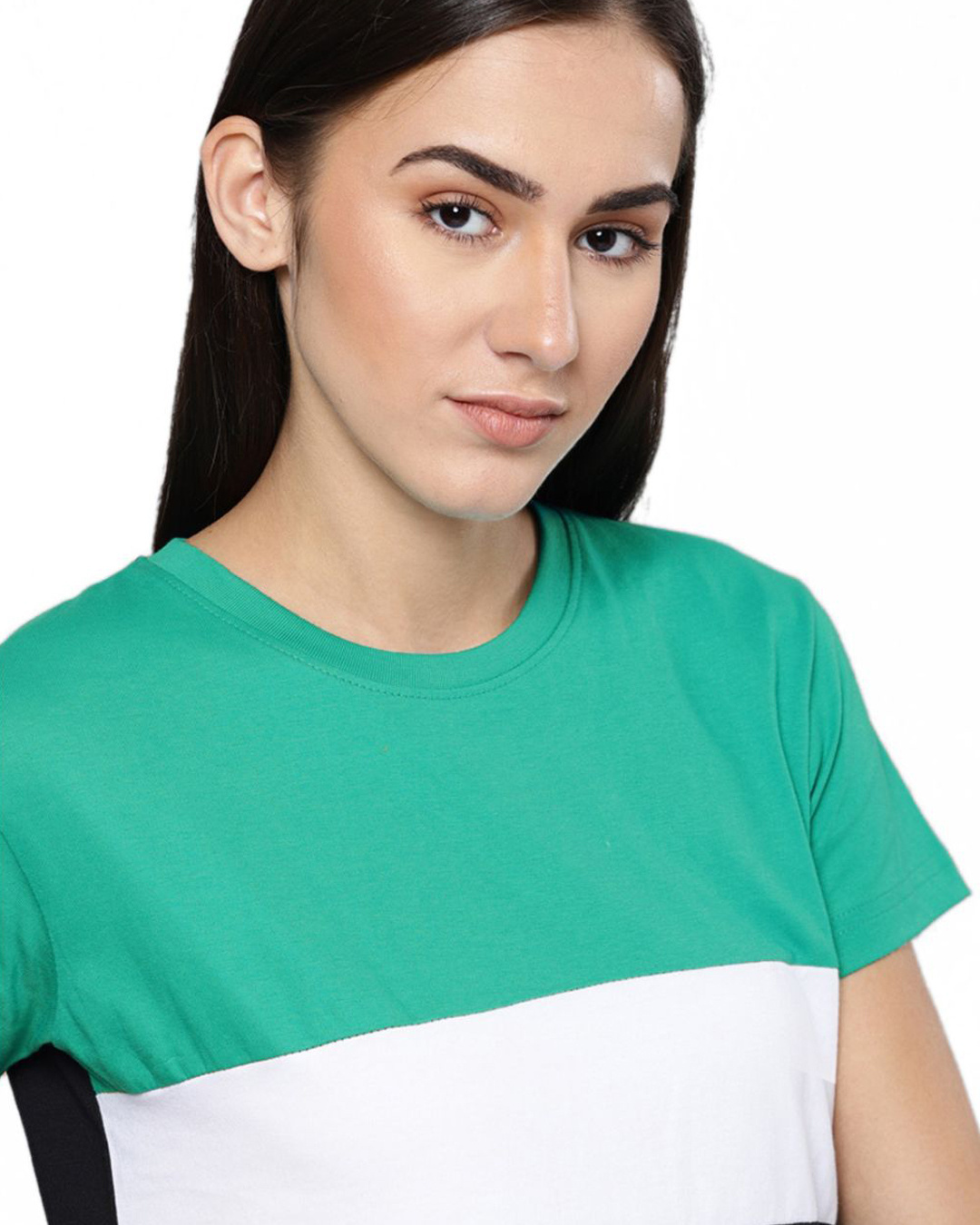 Buy Womens Green Striped T Shirt For Women Green Online At Bewakoof 