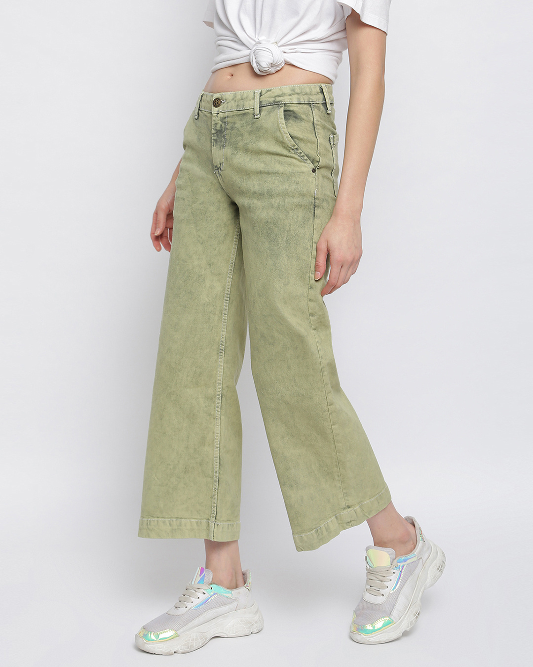 Wide Waist Leggings Green main image 1