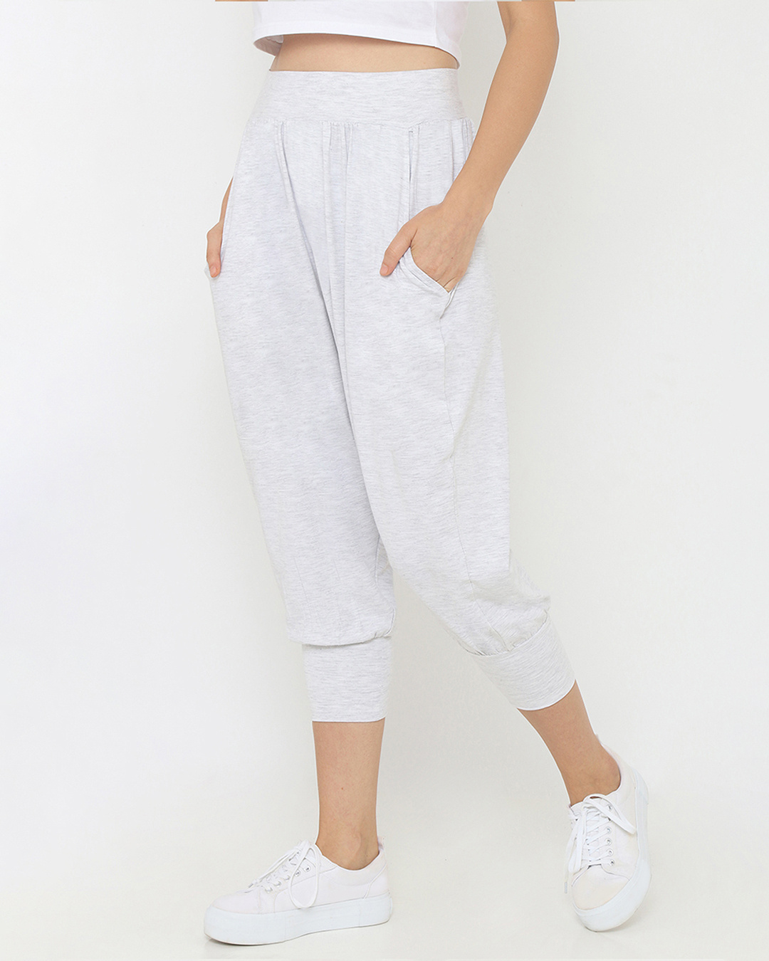 Buy Women's Grey Capris Online at Bewakoof
