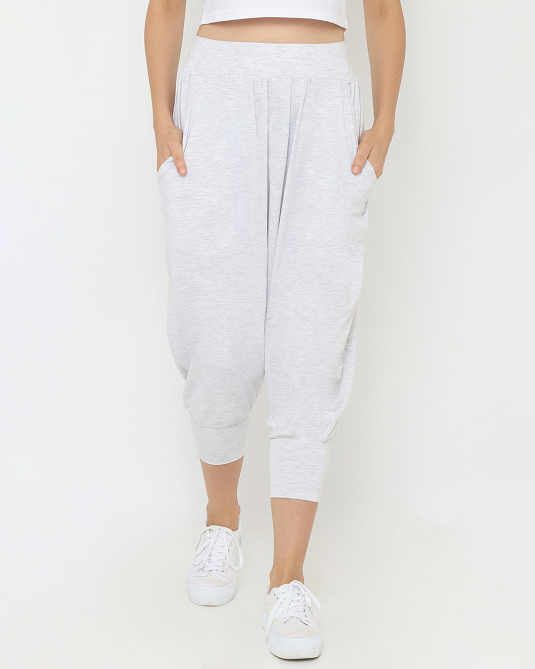 Buy Women's Grey Capris Online at Bewakoof