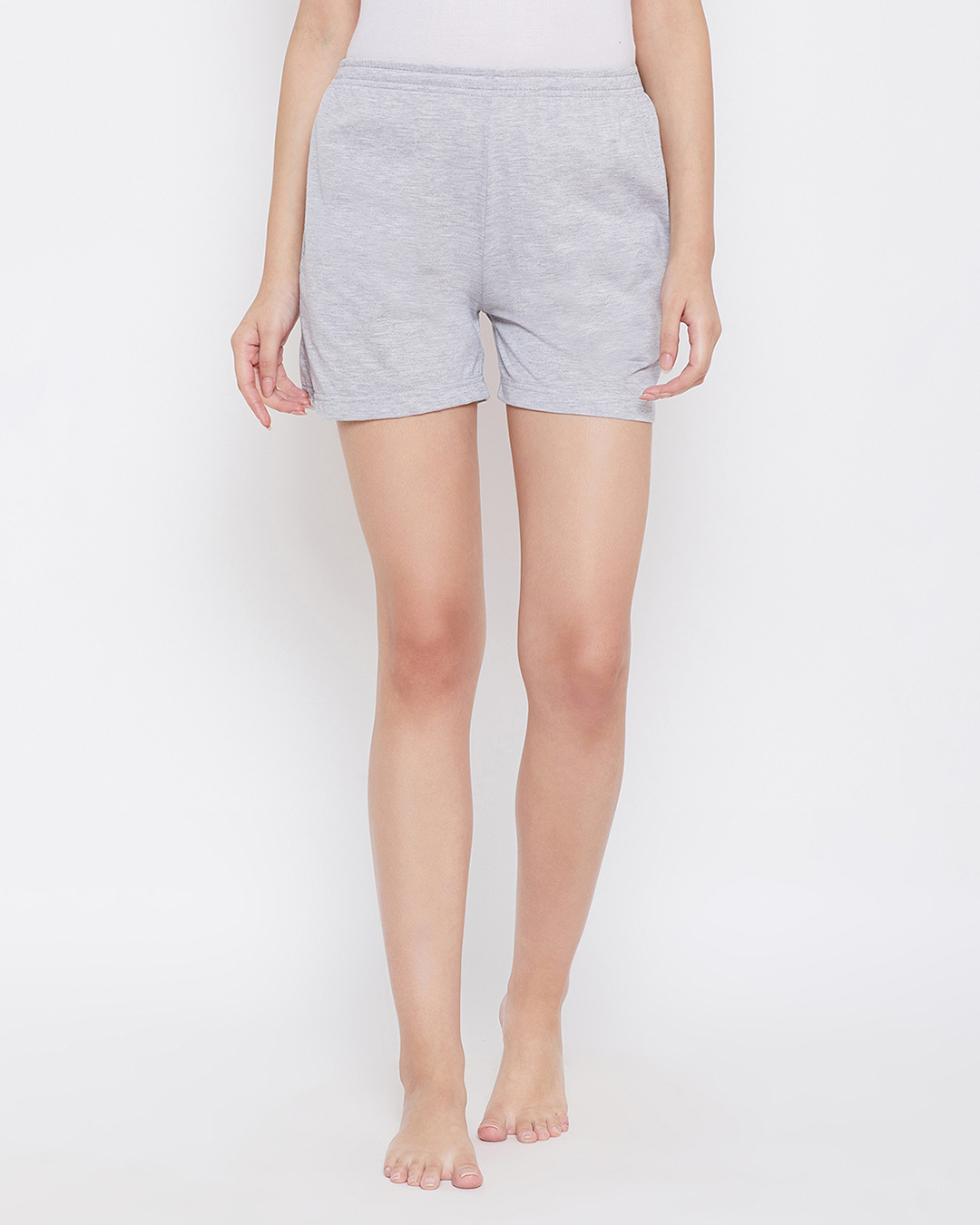 Buy Women's Grey Cotton Shorts Online at Bewakoof