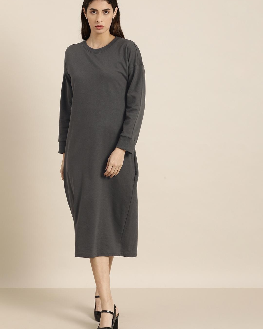 Buy Women's Grey Dress for Women Grey Online at Bewakoof