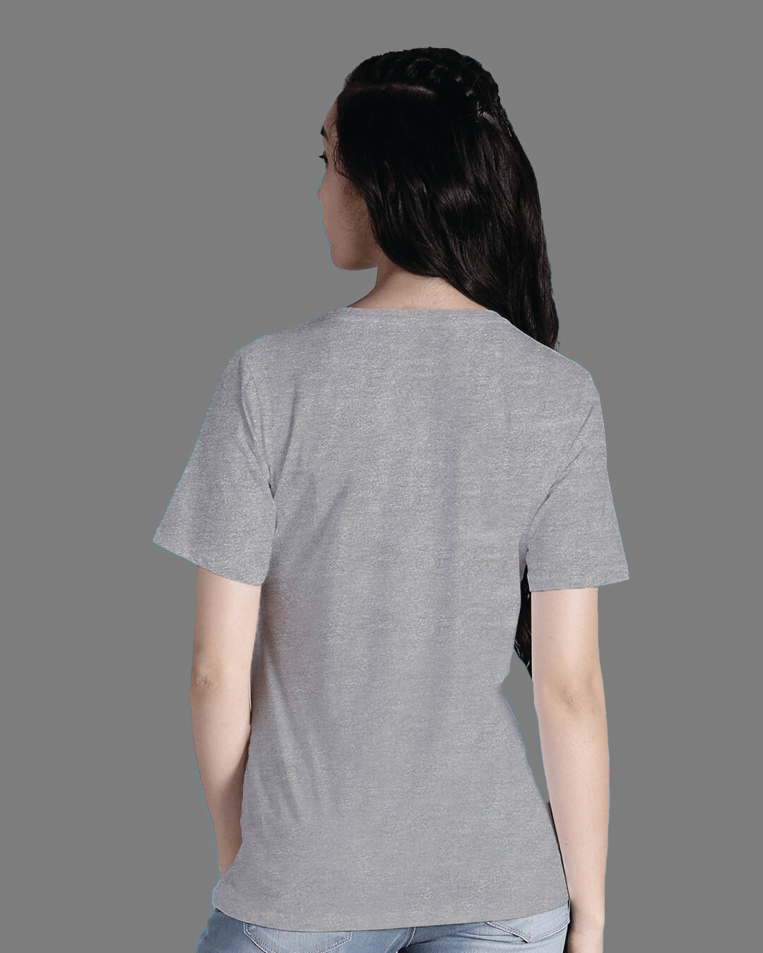 Shop Women's Grey Ignorance Is Bliss Premium Cotton T-shirt-Back