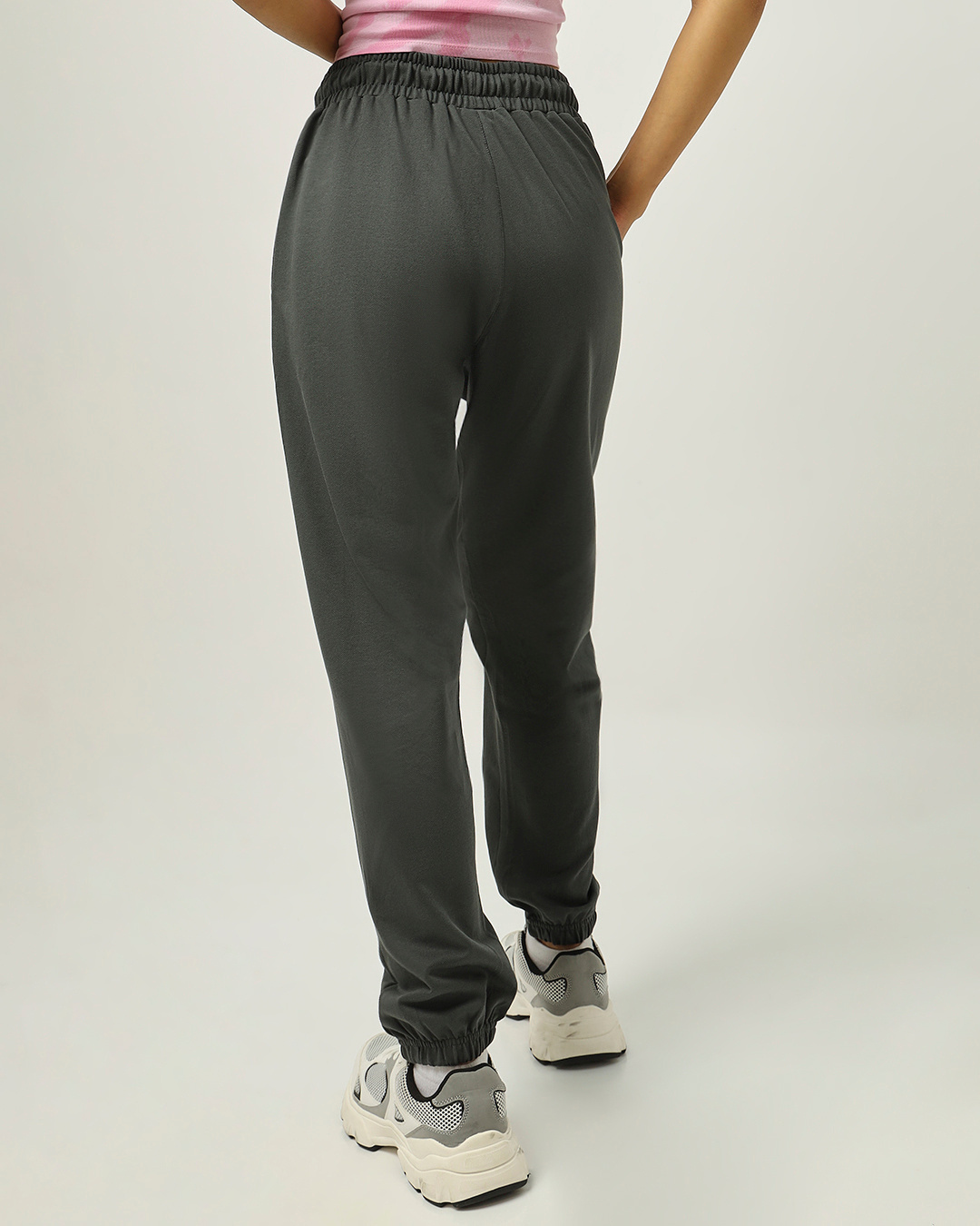 Buy Women's Grey Oversized Joggers Online at Bewakoof