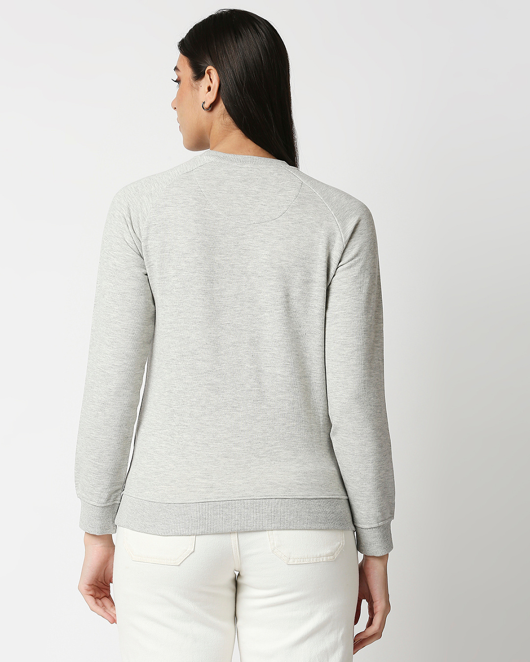 Shop Women's Grey Plus Size Sweatshirt-Back
