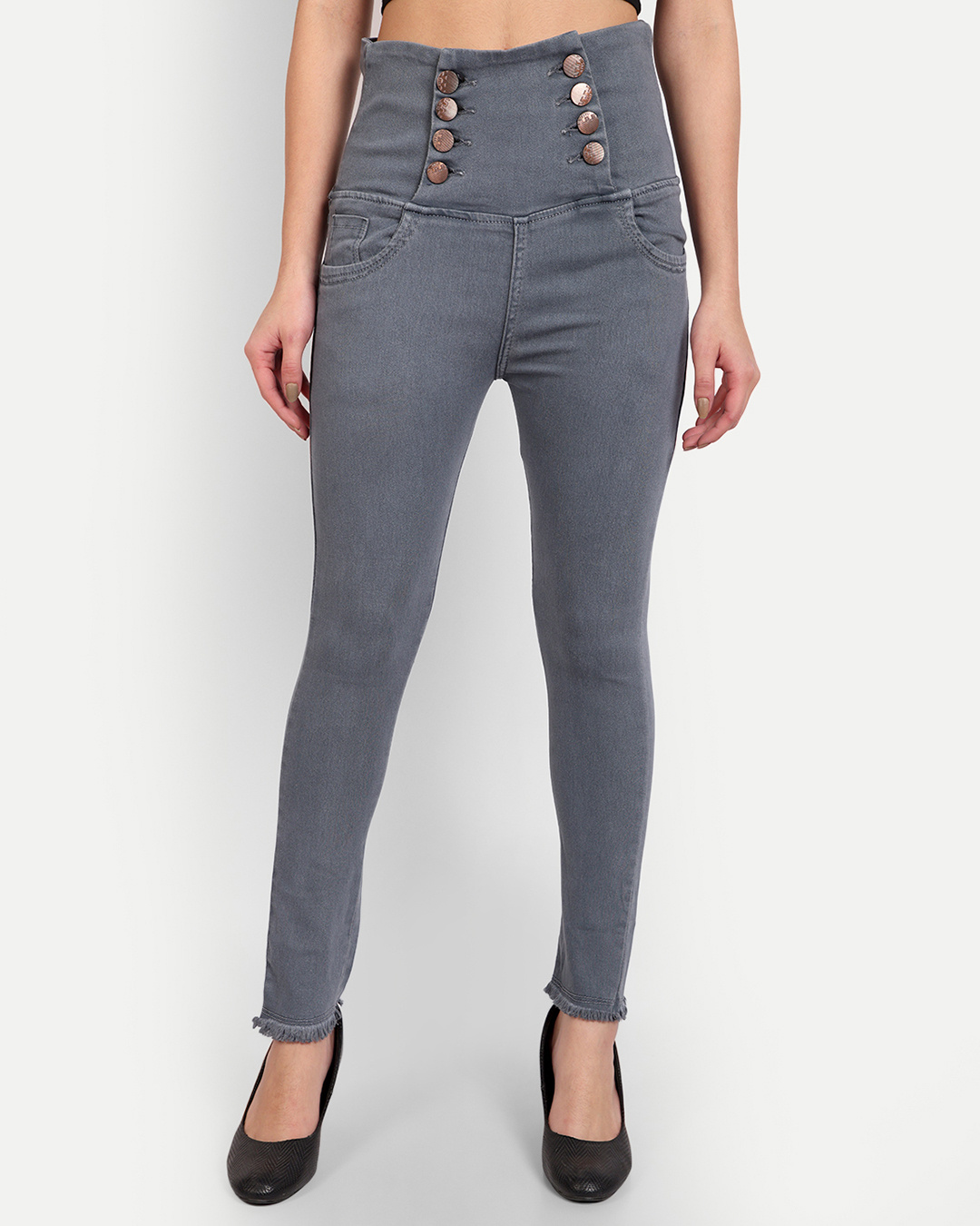 9628 Grey Skinny Fit Jeans