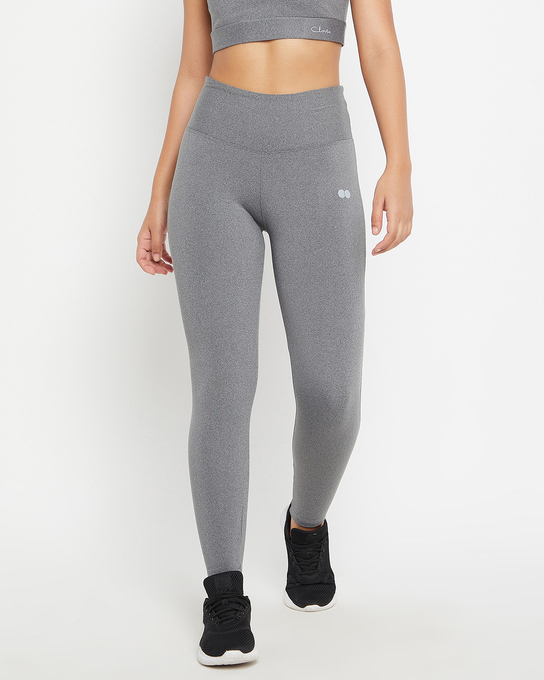 Buy Women's Grey Slim Fit Tights Online At Bewakoof