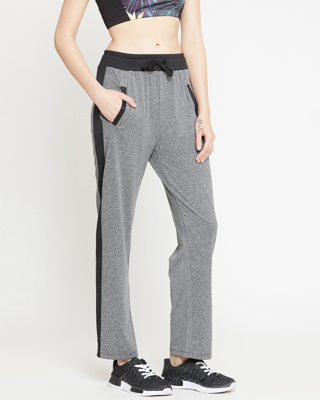 Shop Women's Grey Track Pants-Back