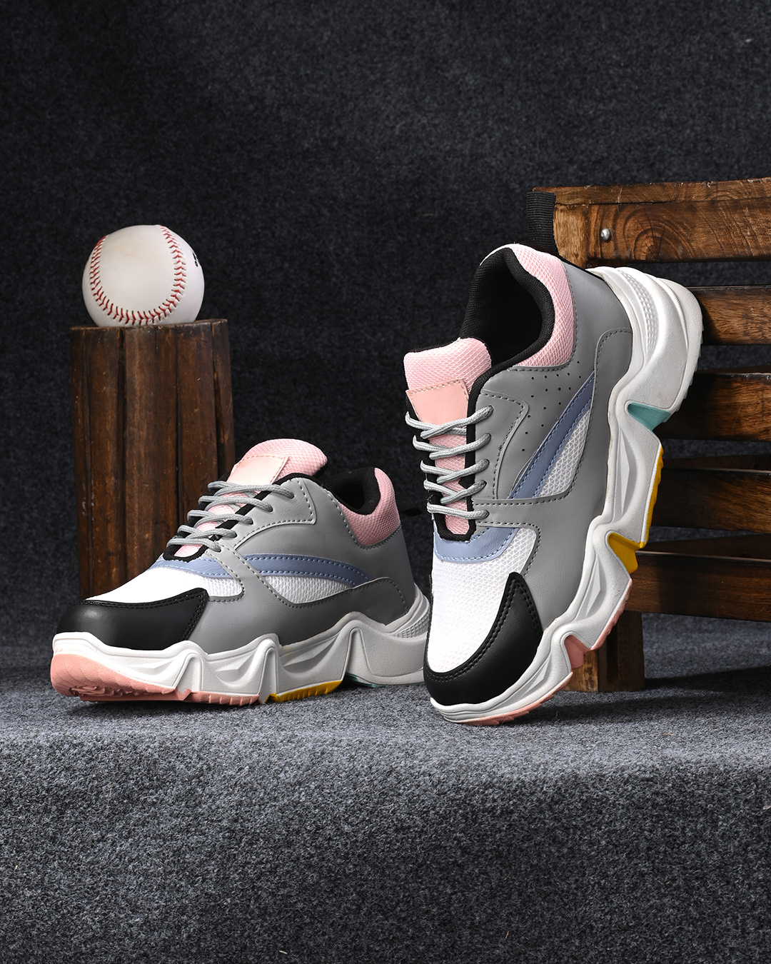 colour block sneakers womens