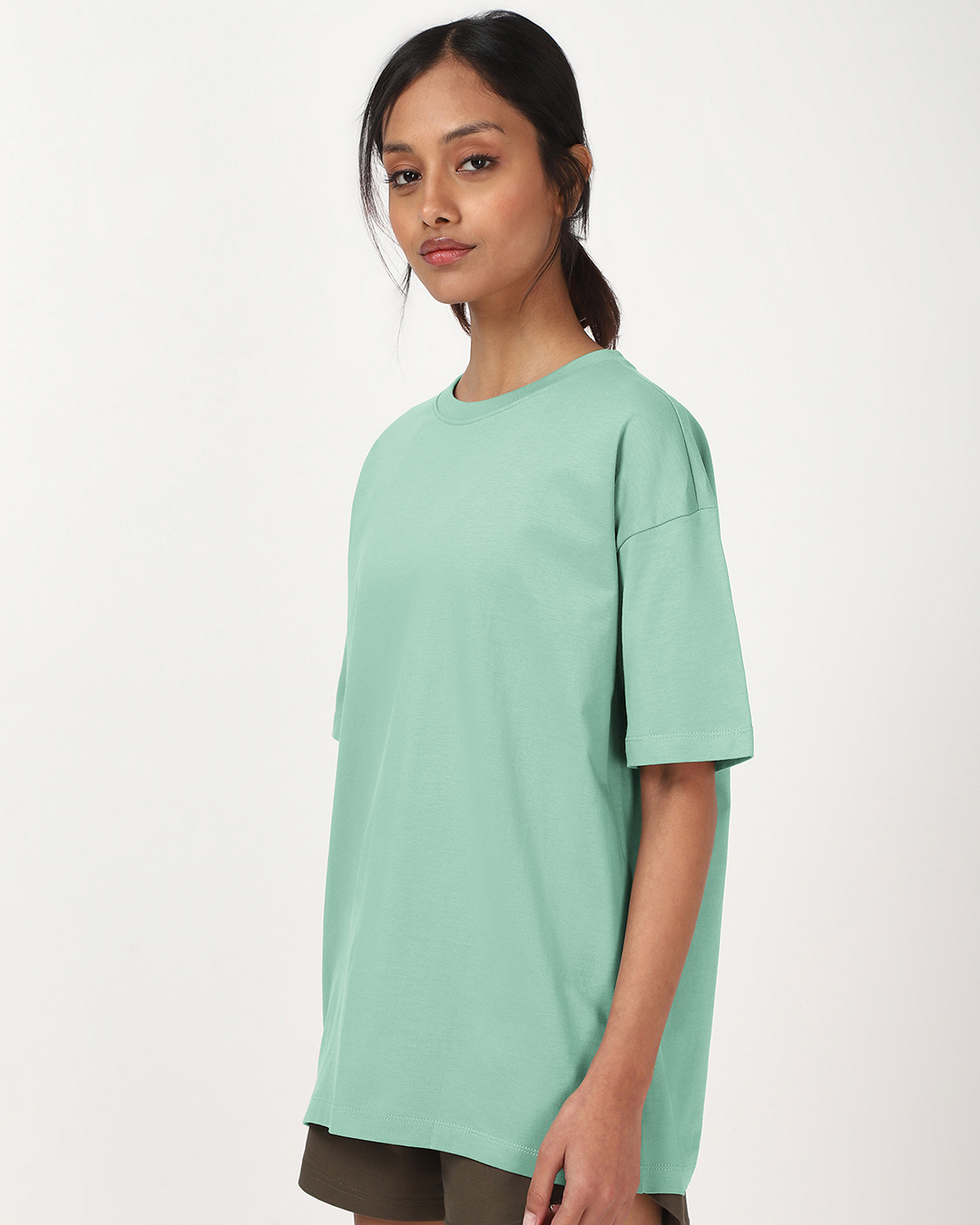 Shop Women's Iceberg Green Oversized T-shirt-Back