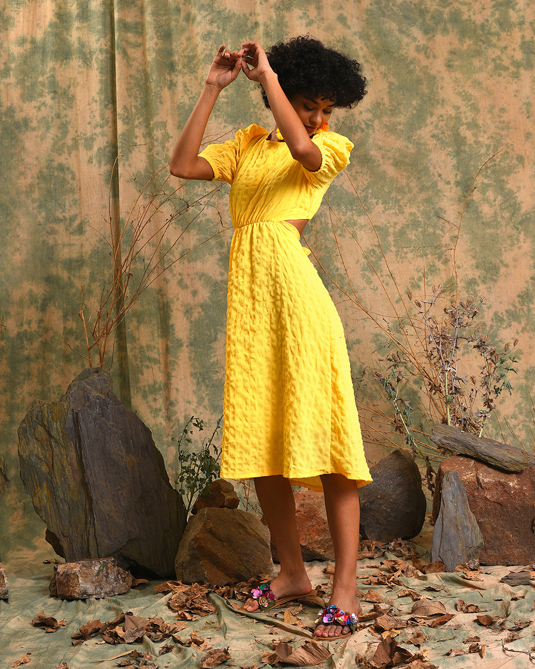 lemon yellow dress Hadley