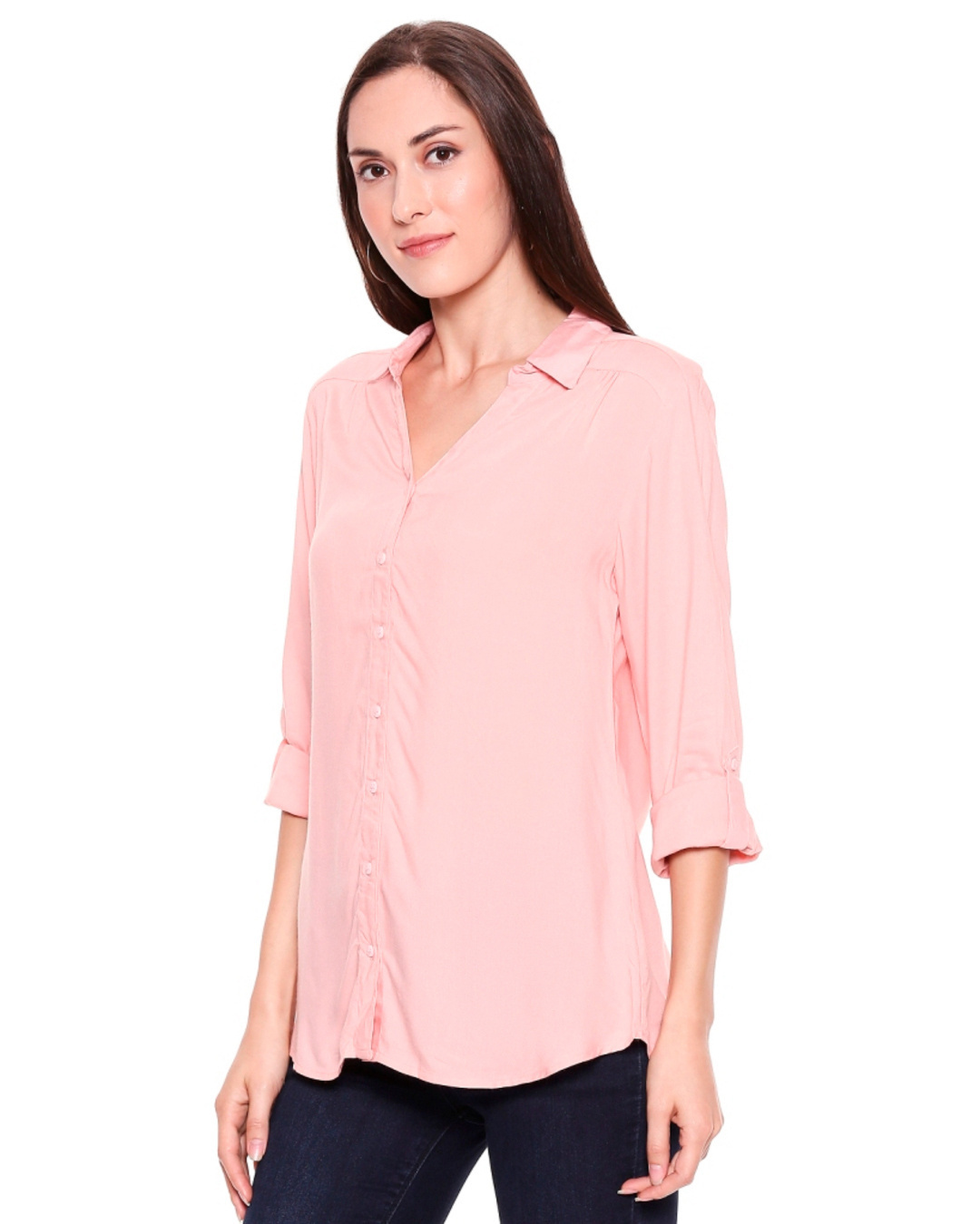 Shop Women's Light Pink Core Shirt-Back