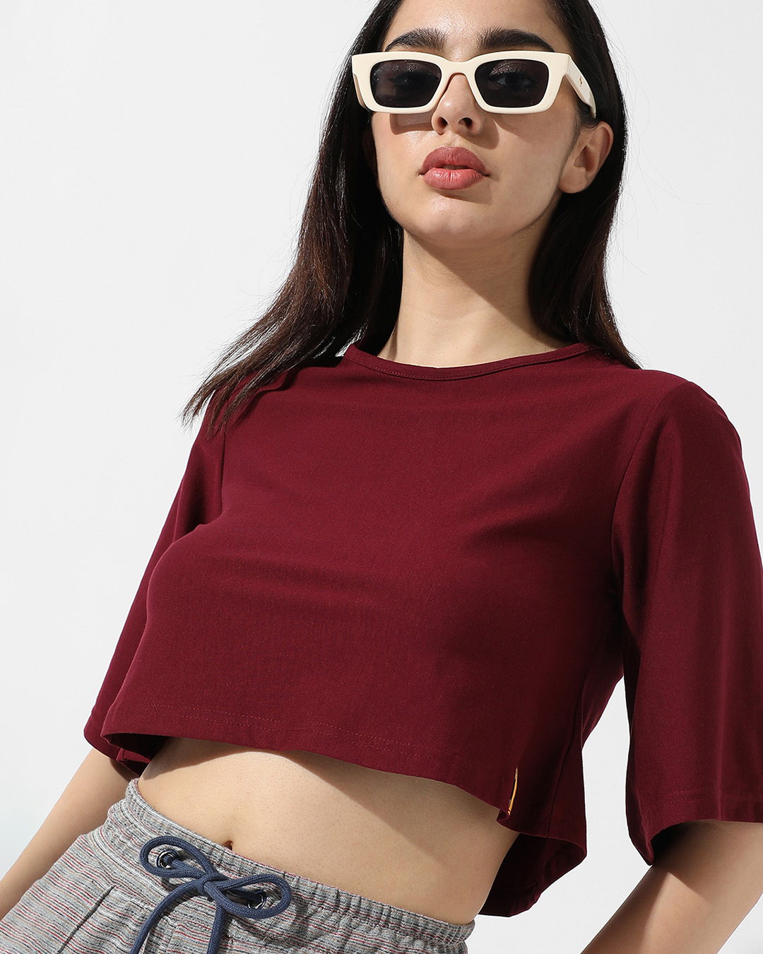 Buy Womens Maroon Short Top for Women Maroon Online at Bewakoof