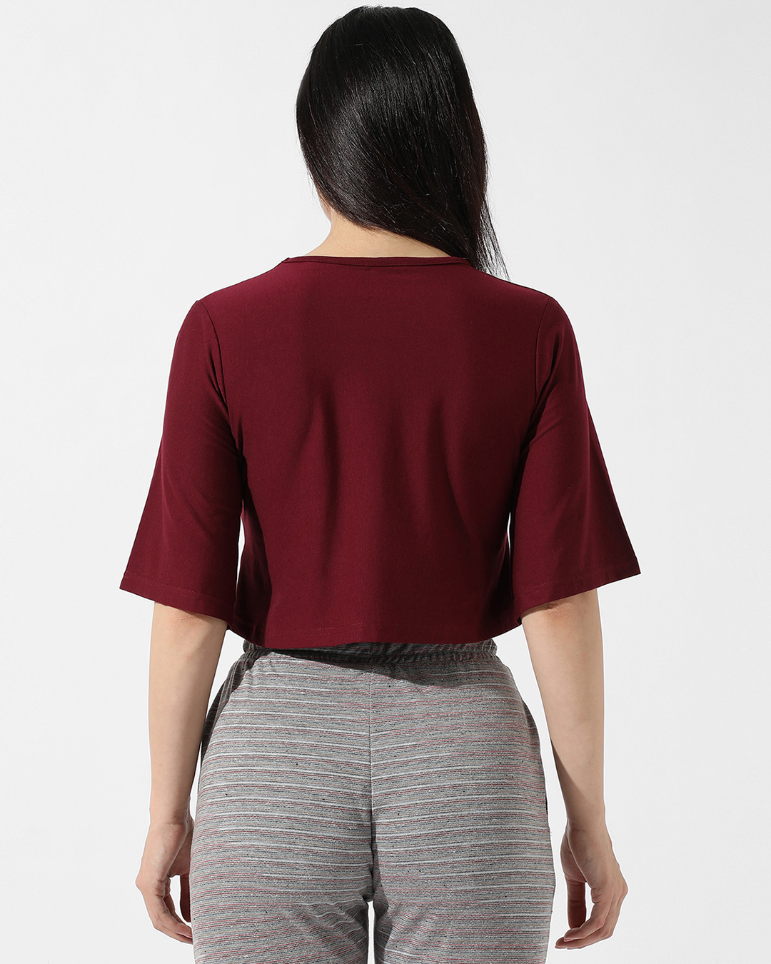 Shop Women's Maroon Short Top-Back