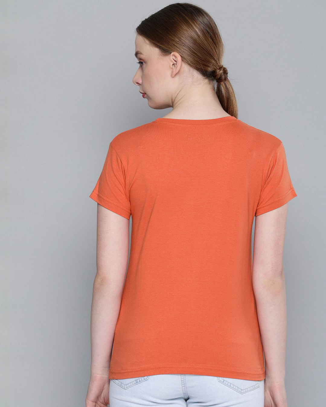 Shop Women's Maroon Typography T-shirt-Back