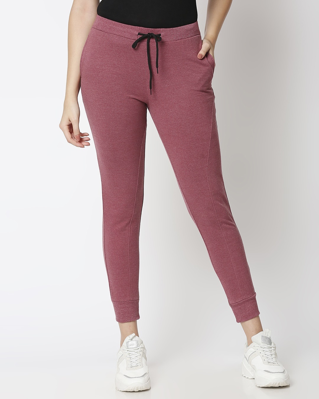 Shop Women's Melange Joggers-Back