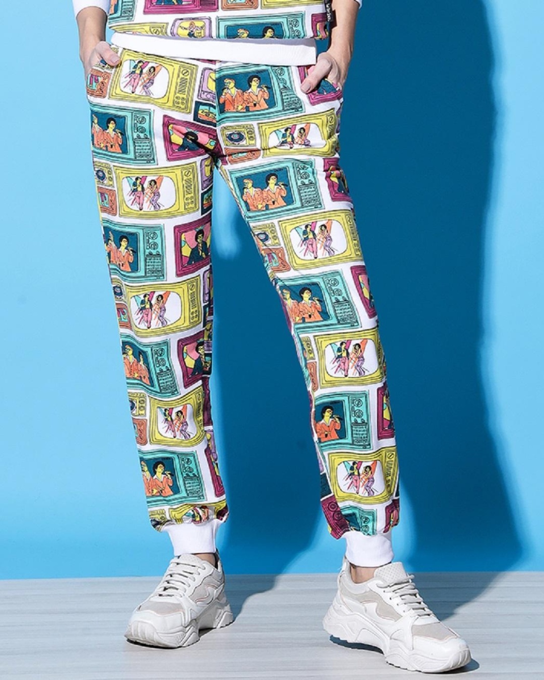 Buy Women's Multicolor Graphic Printed Jogger Online at Bewakoof