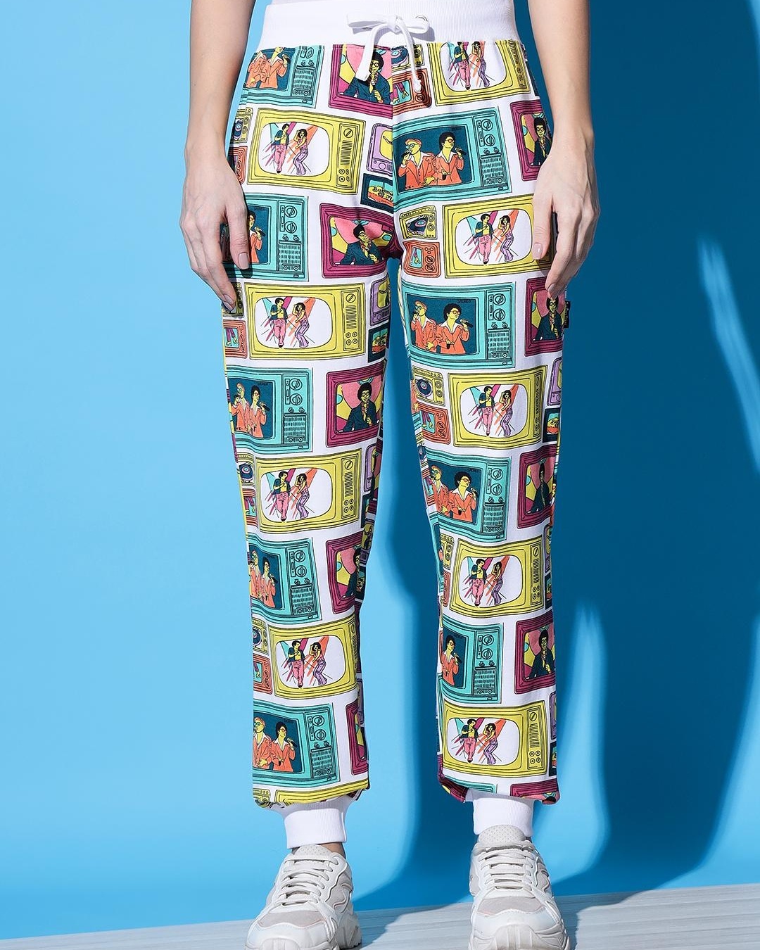 Buy Women's Multicolor Graphic Printed Jogger Online at Bewakoof