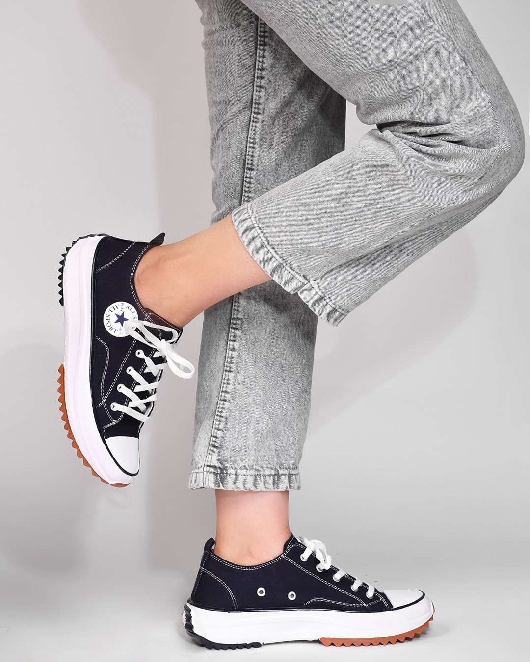 navy ladies sneakers