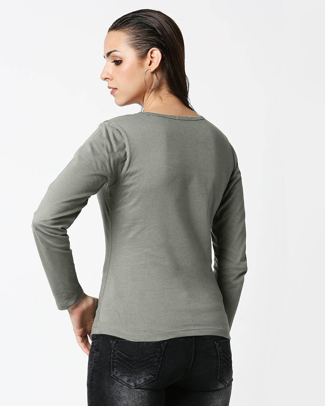 Shop Women's Never Mind Full Sleeves T-shirt-Back