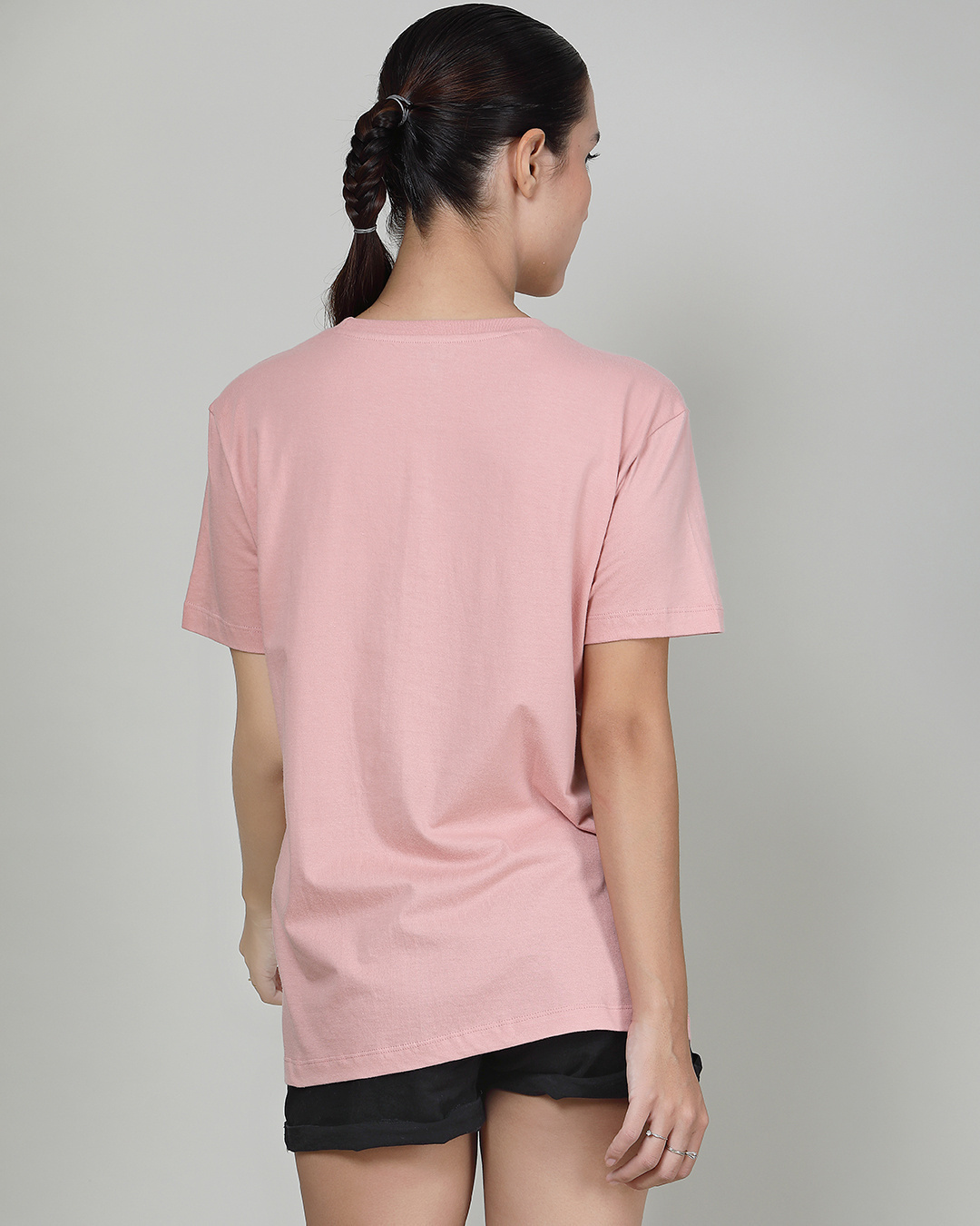 Shop Women's Nursery Pink Bare Bears Graphic Printed T-shirt-Back