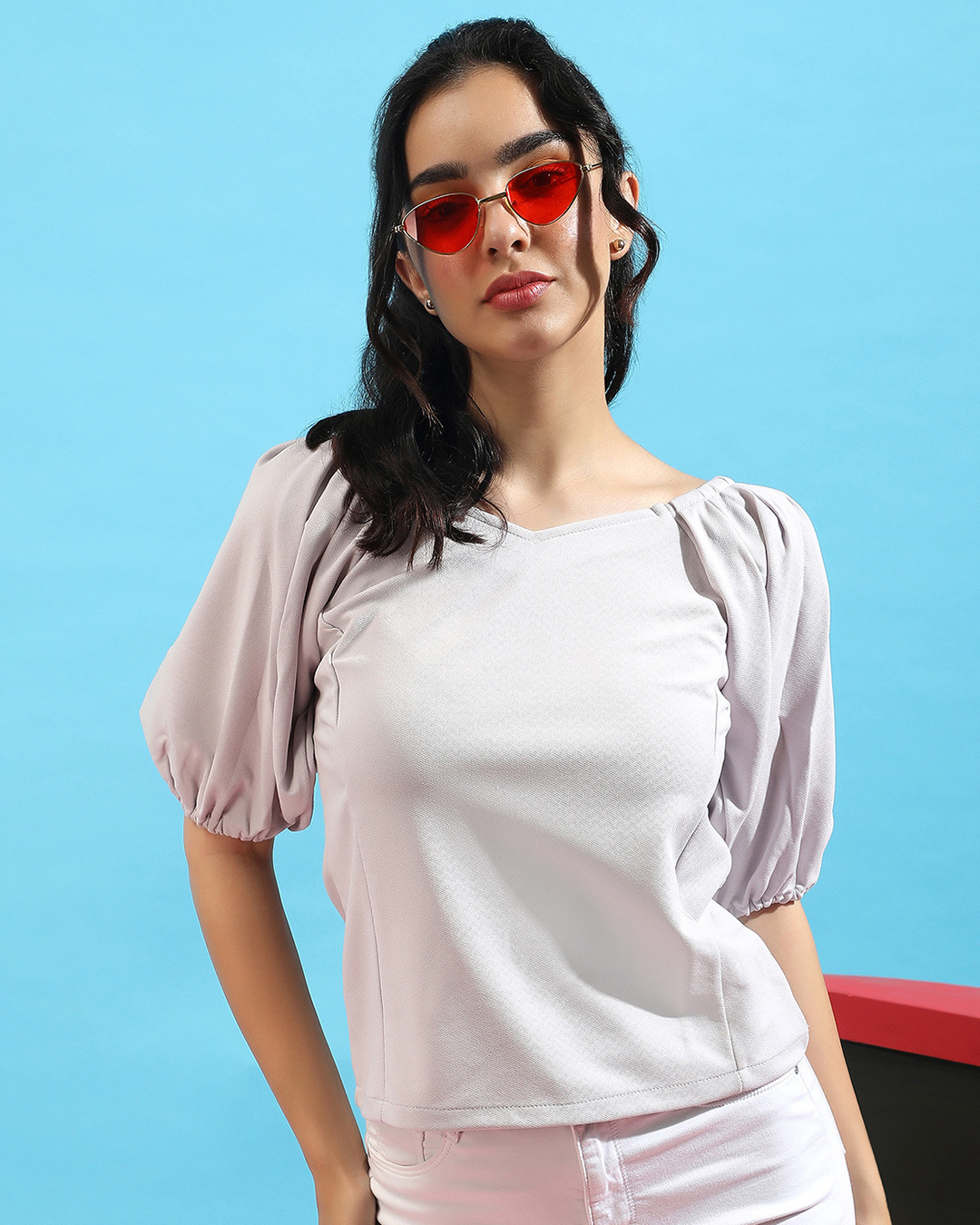 Buy Women's Off White Short Top Online at Bewakoof