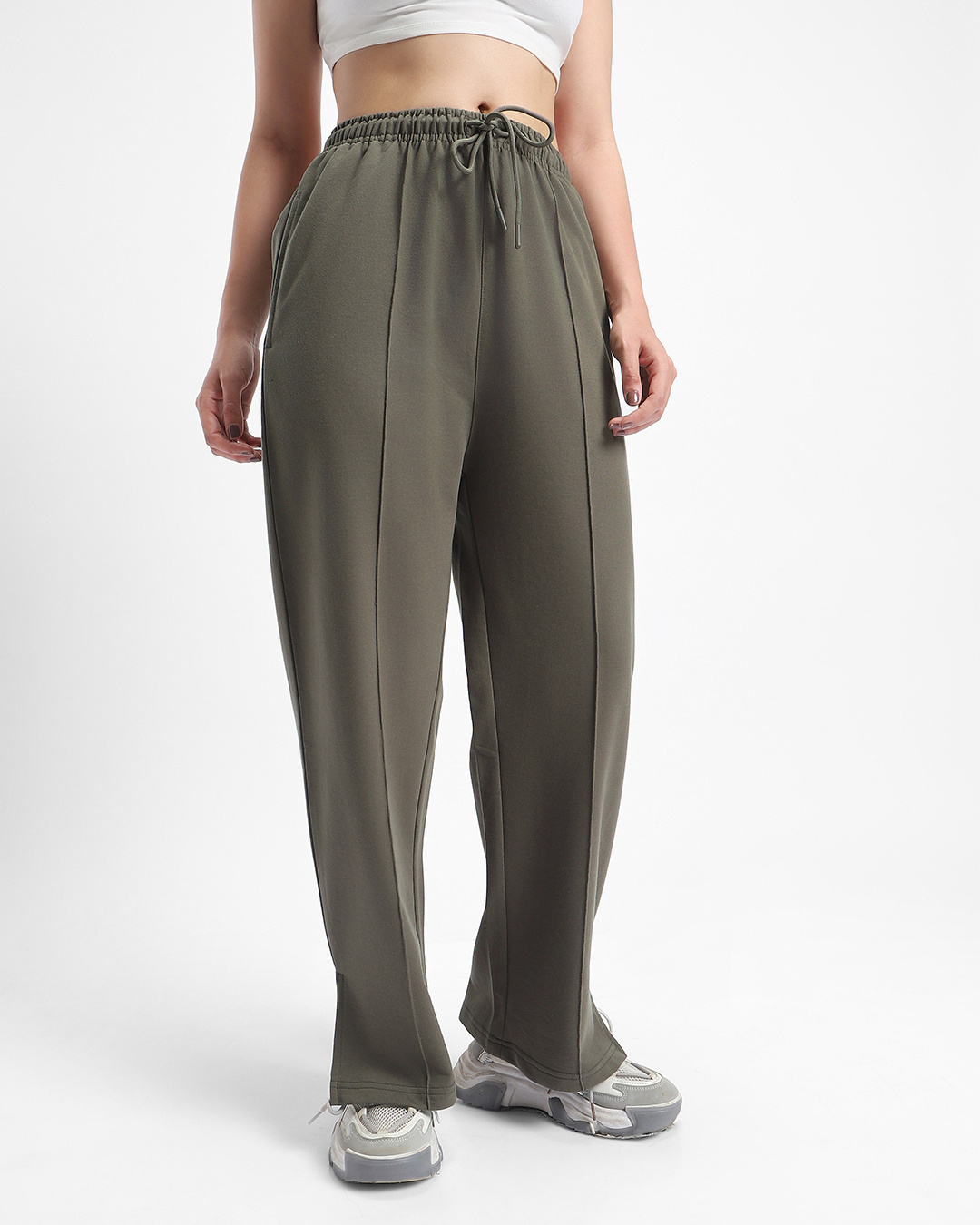 Buy Women's Olive Pants Online at Bewakoof