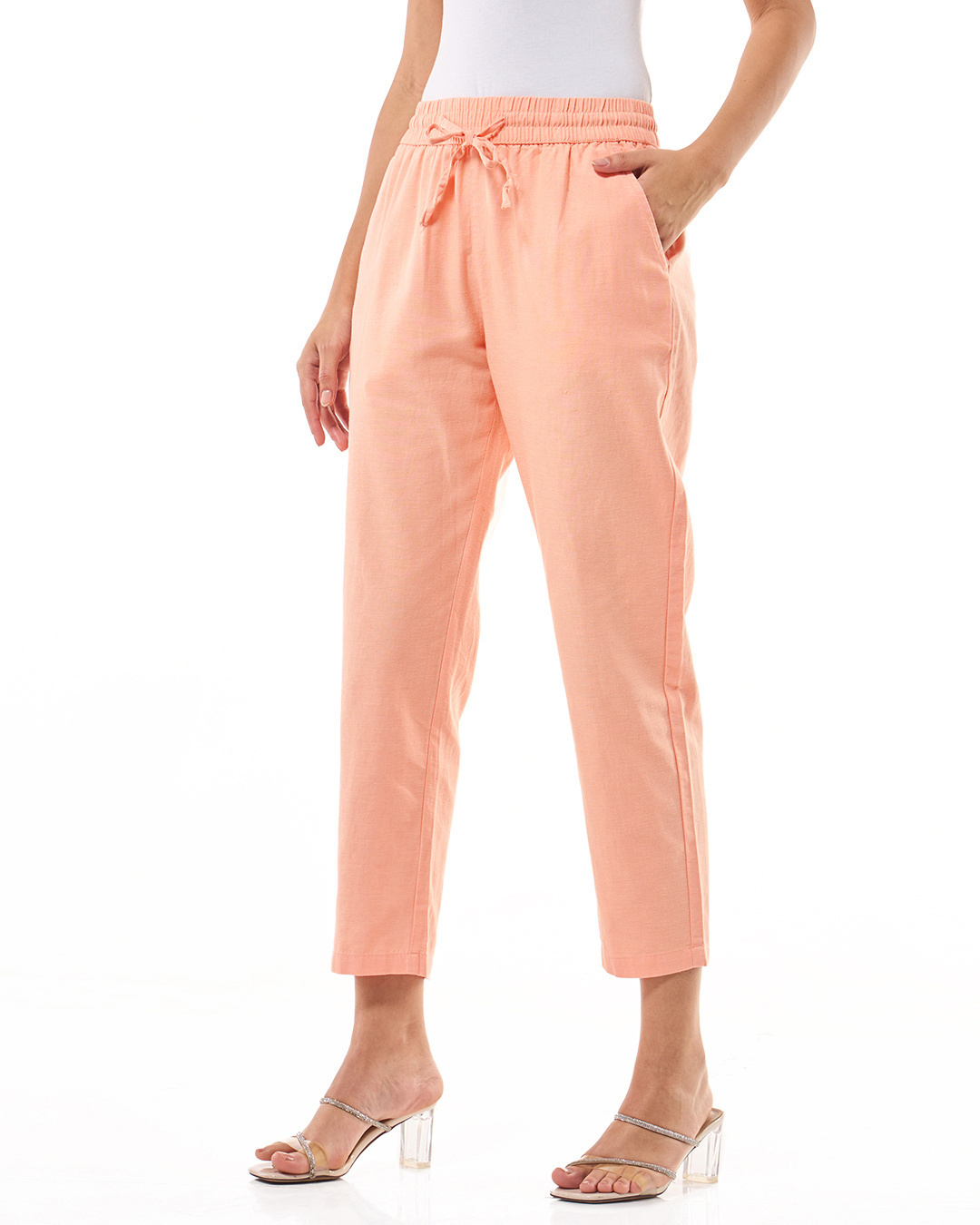 Shop Women's Vermillion Orange Pants-Back