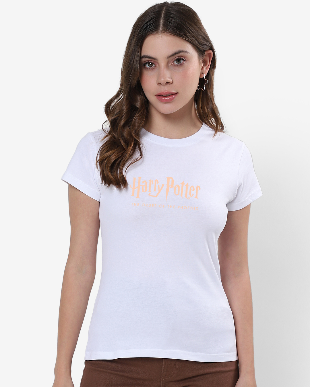 Shop Women's White Order of The Phoenix Graphic Printed T-shirt-Back