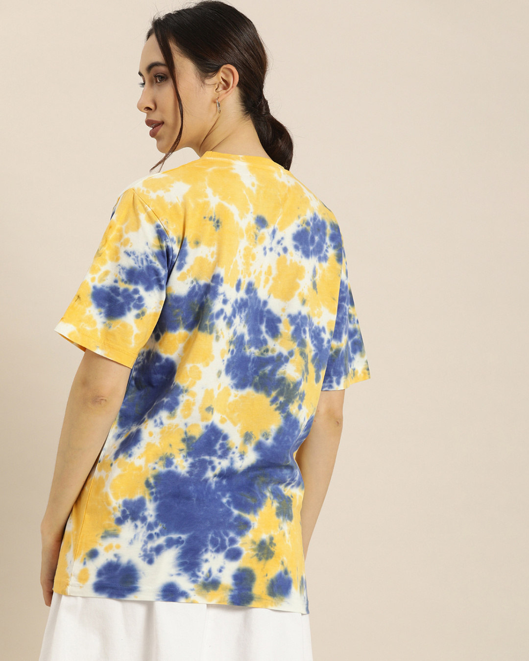 Shop Women's Oversized Tie & Dye T-shirt-Back