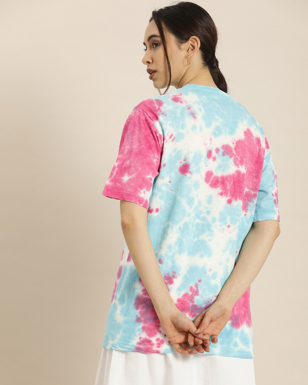 Shop Women's Oversized Tie & Dye T-shirt-Back