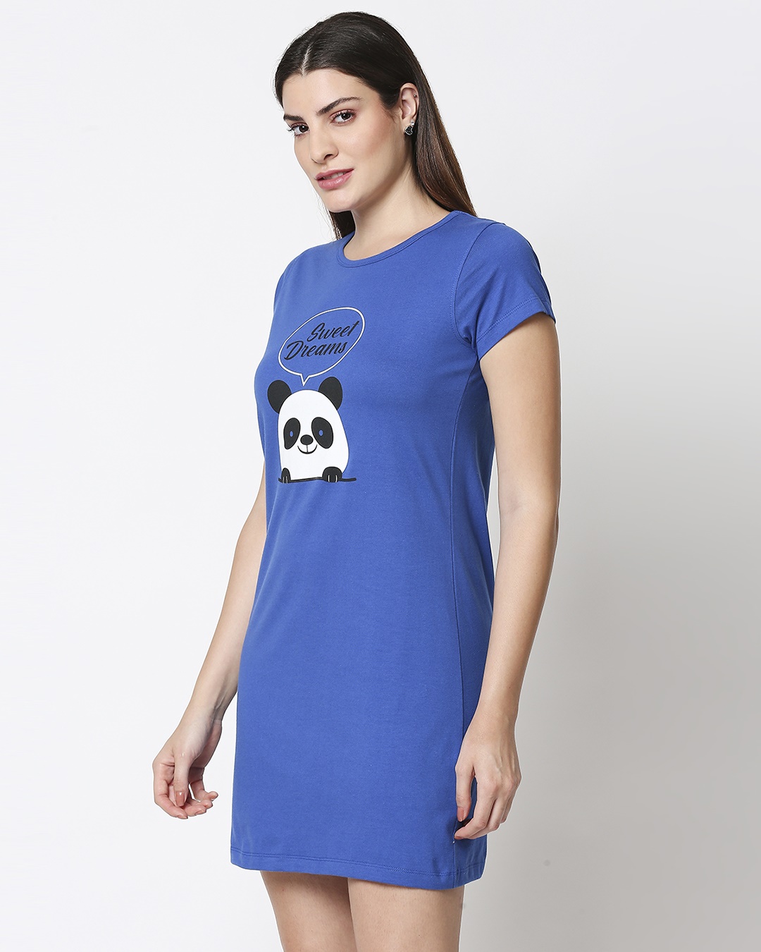 Shop Women's Panda Printed Night Dress-Back