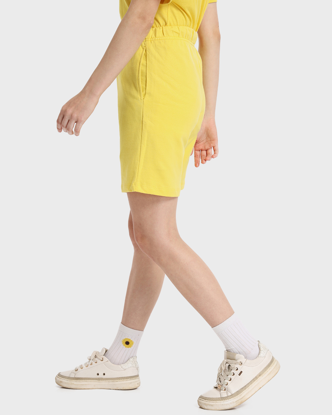 Shop Women's Yellow Shorts-Back