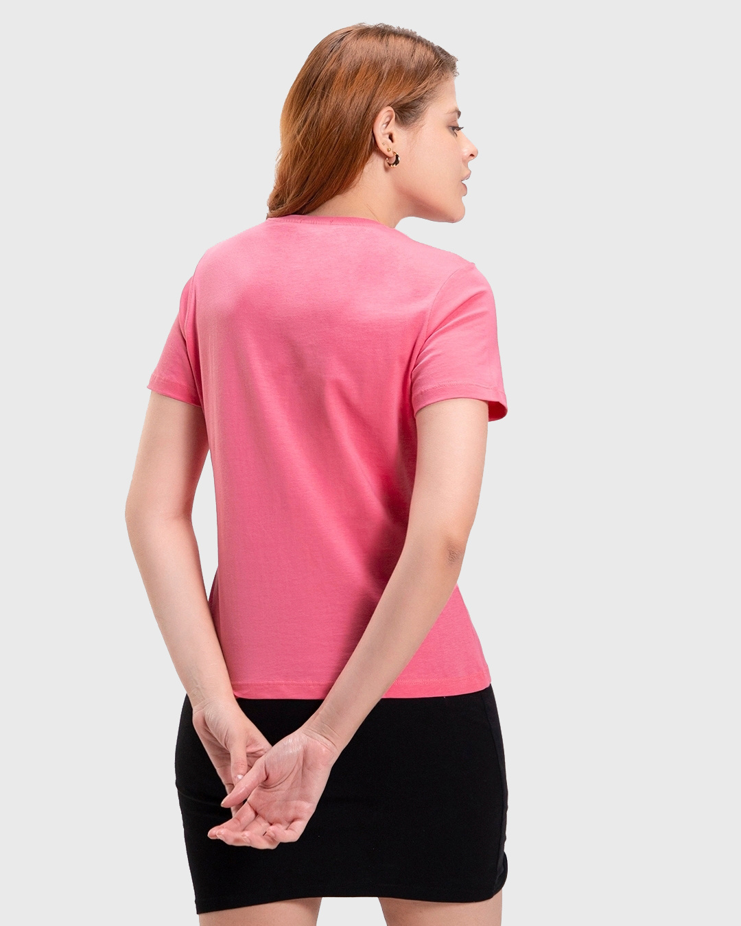 Shop Women's Pink Avoiding Responsibilities Graphic Printed T-shirt-Back