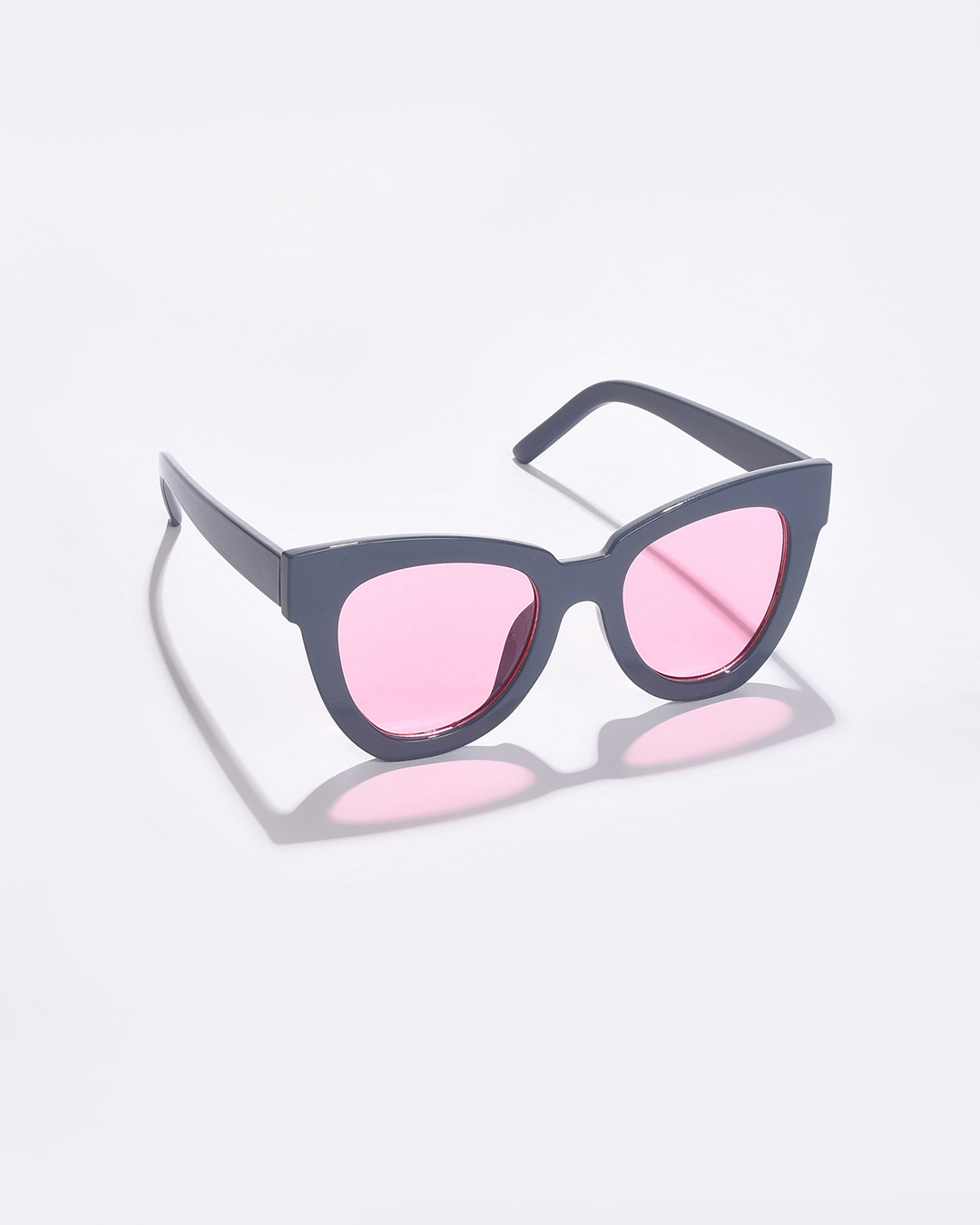 Shop Women's Pink Cateye Polarised Lens Sunglasses-Back