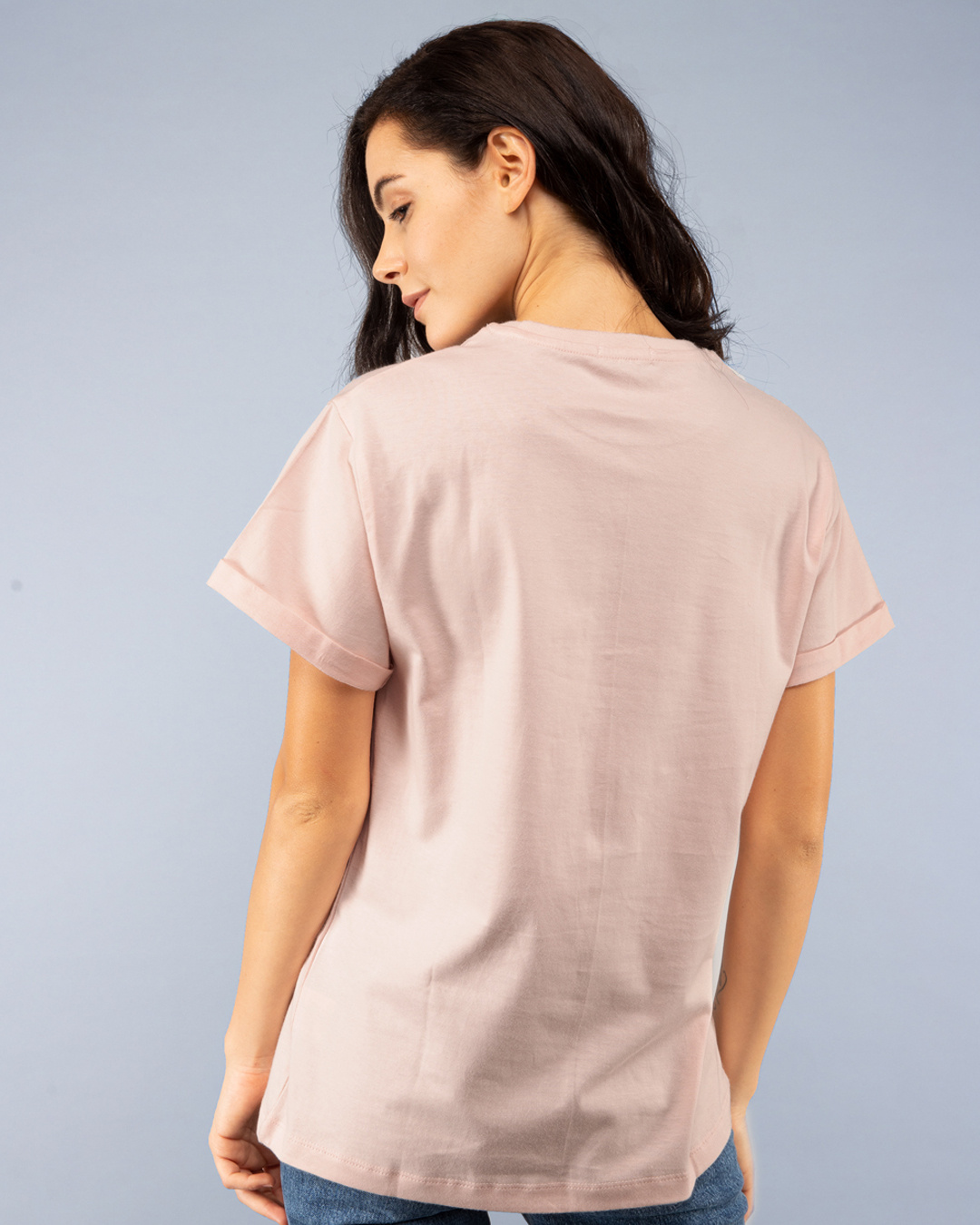 Shop Women's Pink Easy Peasy Lemon Squeezy Graphic Printed Boyfriend T-shirt-Back