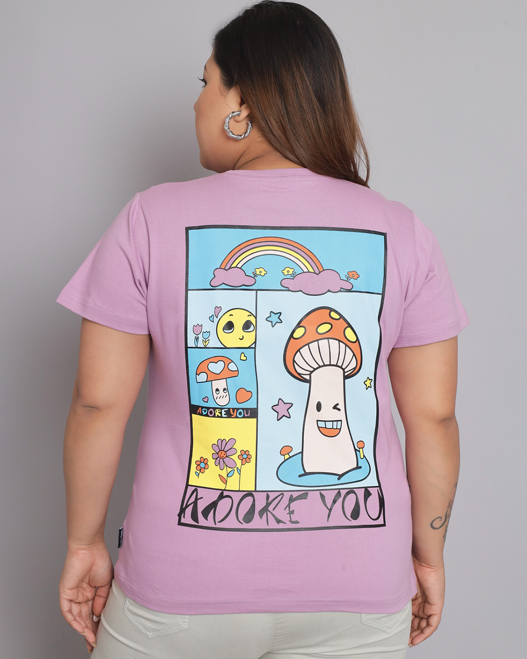 Pink Typography Print T-Shirt main image 0