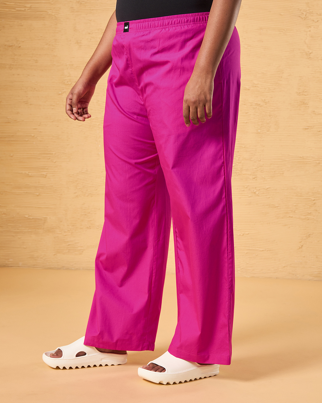 Shop Women's Pink Oversized Plus Size Pyjamas-Back