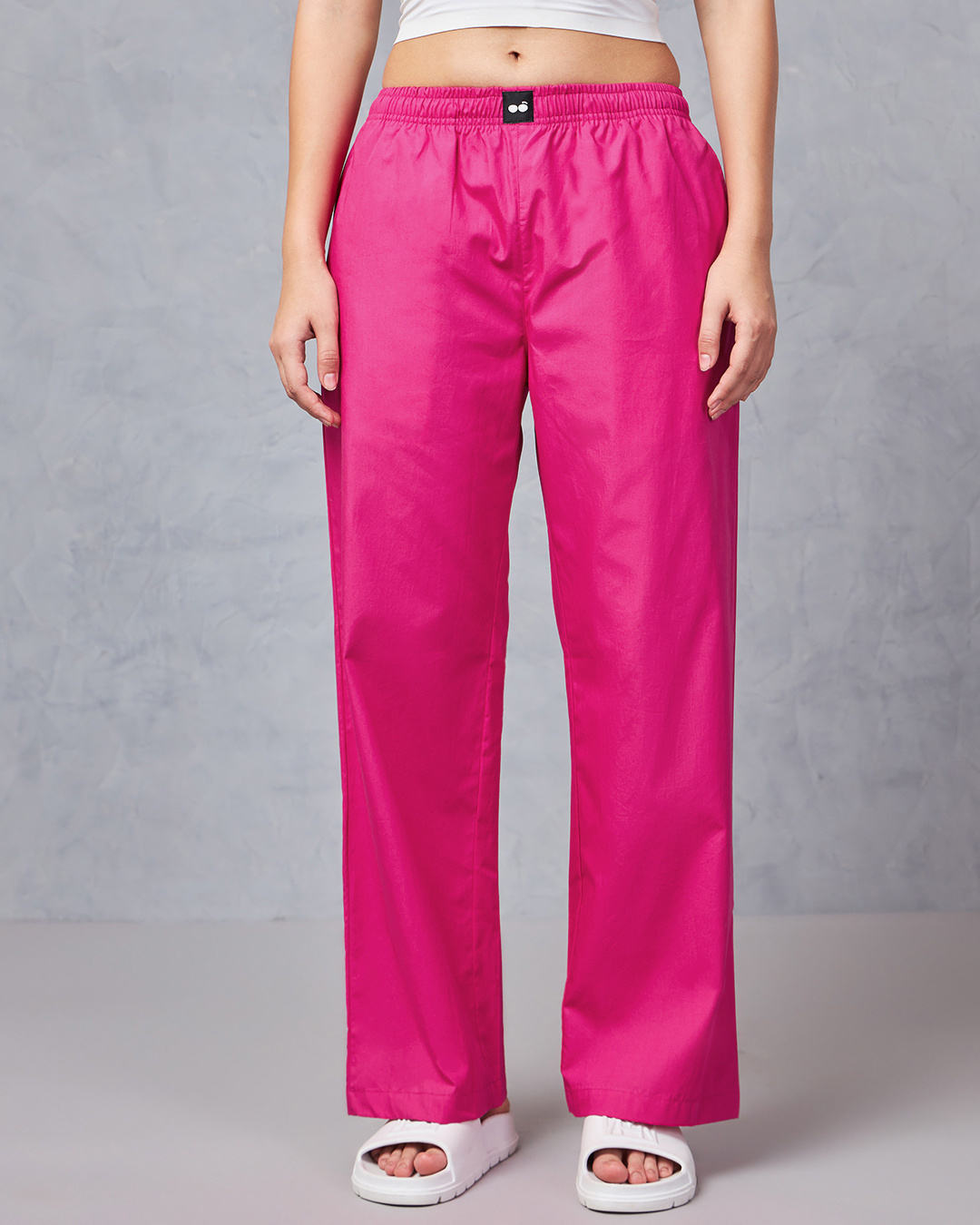 Shop Women's Pink Oversized Pyjamas-Back