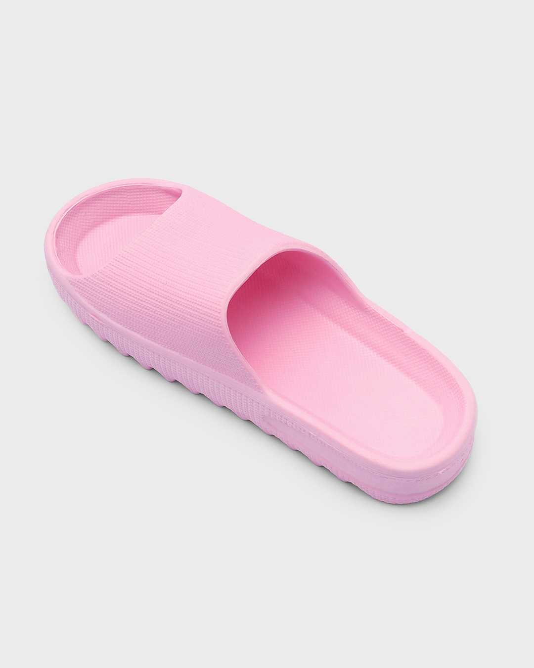 Shop Women's Pink Zig Zag Sliders-Back