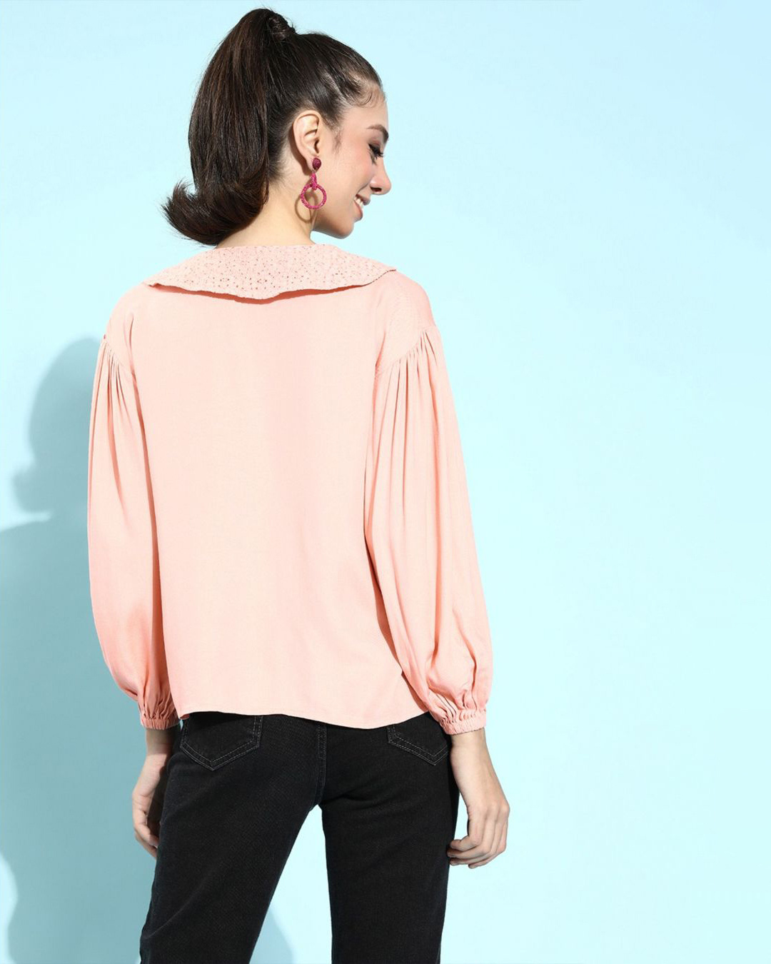 Shop Women's Pink Rayon Shirt-Back