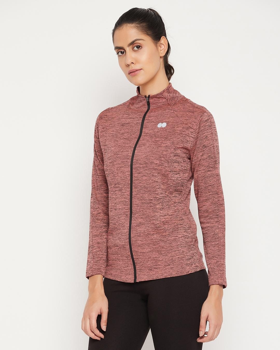 Shop Women's Pink Self Designed Jacket-Back