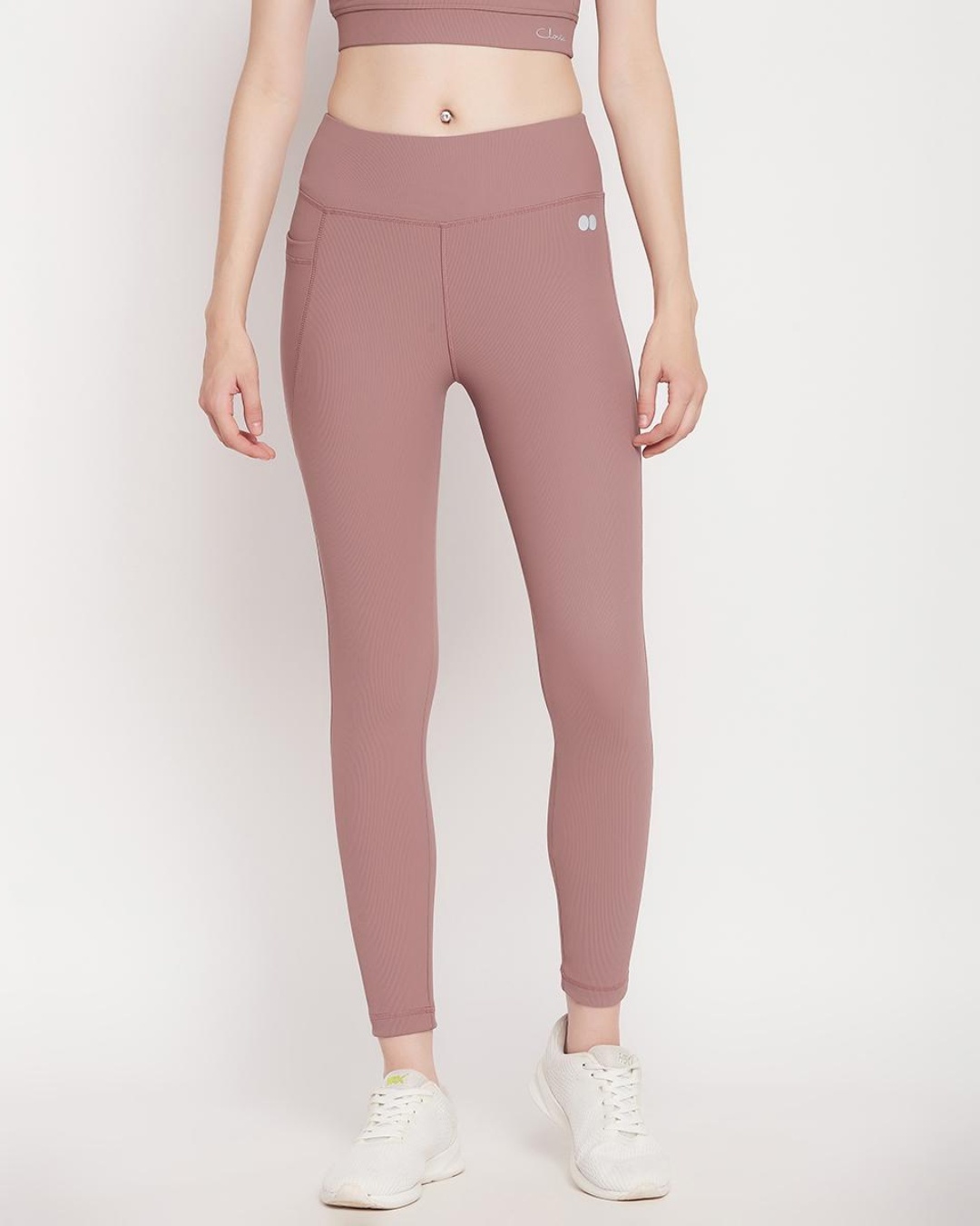 Buy Women's Pink Slim Fit Tights Online at Bewakoof